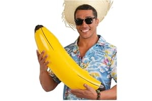 FIESTAS GUIRCA Guirca Fiestas gui18402 - Banane Gonflable 70 cm, Giallo E Nero