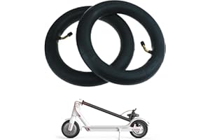 Fututech Chambre à Air Renforcé 8,5 Pouces 8 1/2 * 2 avec Valve Courbe pour Scooter Electrique Xiaomi M365/M365 Pro Avant Arrière Pneu Rechange Double Epaisseur Accessoire Trottinette