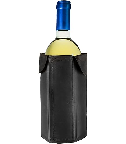 Custodia Refrigerante Fackelmann Per Bottiglie - Con Gel Integrato, Adatta Per Vino E Champagne, Nera