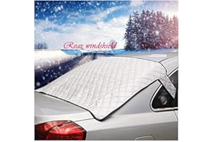 Geila Thickened Car Windscreen Snow Cover, Snow Cover Sun Shade Cover Sun Aluminum Shield Screen Protector for All Season (Rear)