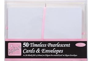 Anita's Blanko Karten & Umschläge, A6, Zeitloser Perlglanz, 50 Stück, für Zuhause, Hochzeit, Geburtstag, Weihnachten, Dankeschön, Kunst & Handwerk, Scrapbooking-Zubehör, Babyparty, Kartenherstellung
