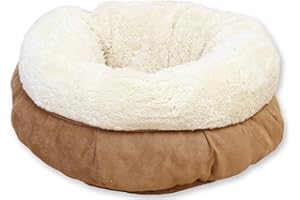 ALL FOR PAWS AFP AFPK02133 Katzenbett Lambswool Donut Bed, braun