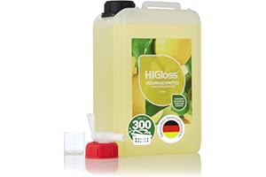 ‎HIGLOSS HiGloss Vollwaschmittel Hochkonzentrat 3000ml – Für bis zu 300 Anwendungen – Leistungsstark ab 30°C – Allergikergeeignet – Citrusduft – Mit Dosierhilfe & Auslaufhahn – Flüssigwaschmittel