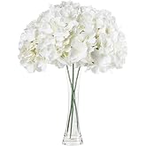 GIUSOBG Artificial Flowers Decoration 3 Pieces Artificial Hydrangea 68 cm Bouquets of Dried Flowers Realistic Touch Plastic F