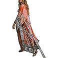 Bsubseach Sexy Beach Coverups Long Sleeve Kimonos Summer Cardigans for Women Swimsuit Cover Up with Belt