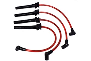 eGang Auto Ignition Wires, 10.2mm Spiral Core Silicone, Plastic, R50 R53, 12127513032, For BMW Mini Cooper 2002-2006 1.6L
