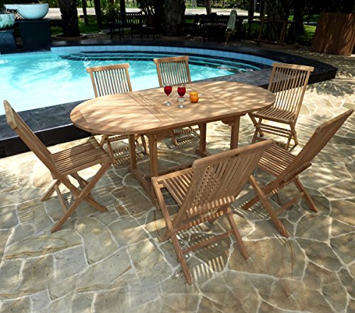 Preisvergleich Produktbild Gartenmöbel Set 6-Gartenmöbel Bali Teak, roh