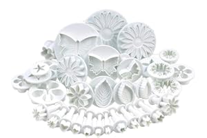 Auped 10 set di 33 stampini per fondente Decorazione Della Torta Formine per il fai da te, foglie per torte Decorating Fondant Per Decorare Torte, Fondente, Biscotti Sciroppo, Zucchero Di Mandorle