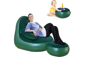 Inflatoast Inflatable Couch Blow up Chair Portable Lounger Chair Folding Chair Camping Chair Fishing Chair Party Sofa Chair Outdoor Chair Inflatable Furniture,inflatable couch (Green)