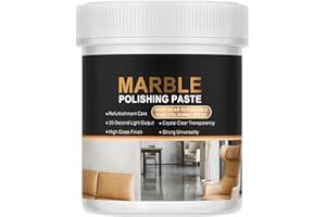 XIAGER Marble Polishing Paste,Stone Polishing Wax,Restores Shine & Removes Scratches,Effective Natural Stone Polish Tool,Marble,Granite,Quartz Polish,Sealer & Protector for Countertops,Floors,Walls