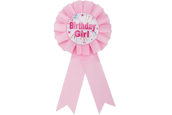Birthday Girl Nål, Grattis på Födelsedagen-Märkesnål i Satinband för Kvinnor Flickor Festkläder Dekorationsmaterial och Prese