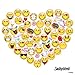 Produktbild PAPSTAR 20 Servietten, 3-Lagig 1/4-Falz 33 cm x 33 cm Hearty - Smiley 87004 Smilies Smileys Emoticons Emojis
