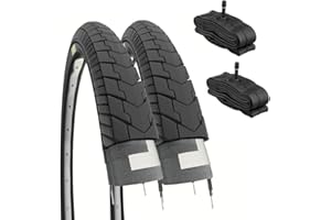 ECOVELO 2 COPERTONI 24 X 1.75 (47-507) + CAMERE V.A. PNEUMATICI STRADALI GRAZIELLA CITY BIKE BICI 24 POLLICI