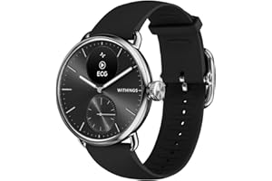 WITHINGS ScanWatch 2, Heart Health Hybrid Smartwatch for Men & Women - ECG, with SPO2, Temperature Monitoring, Sleep, Respiratory Health, Cycle Monitoring, 30-day Battery Life, iOS & Android