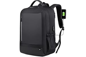 SPAHER Czarny plecak na laptopa do szkoły, plecak podróżny, torba kabinowa, 45 x 36 x 50 cm, nowy Easyjet, 45 x 36 x 20 cm, antykradzieżowy, bagaż podręczny, zatwierdzony bagaż podręczny, torba