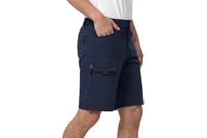 Moosehill Kurze Hosen Herren, Wanderhose Cargo Shorts Wasserabweisend mit 6 Taschen Leichte Atmungsaktiv MTB Hose Radlerhose Fahrradhose Manner Kurz Bermuda Treking Outdoorhose Sommer