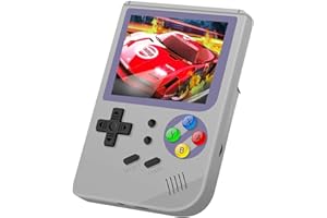 ANBERNIC Consoles de Jeux Portables , RG300 Console de Jeux Retro OpenDingux Tony System Built-in 3007 Classique Jeux , 3 Pouces HD écran Console de Jeux vidéo Portable (Gray)