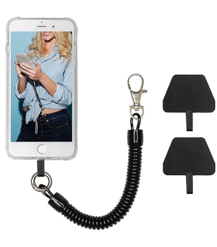 Cordino Da Collo E Tracolla Regolabile Per Telefono In Nylon, Con Toppa, Compatibile Con La Maggior Parte Degli Smartphone - Antismarrimento E Mani Libere