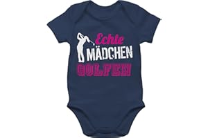 Shirtracer - Baby Body Junge Mädchen - Sport & Bewegung Baby - Echte Mädchen golfen