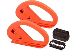 Ferizzia 2 Pièces Coupe Papier Cadeau, Coupe-Papier d'Emballage, Massicot Rouleau de Papier Cadeau de Noël, avec 10 Lames, pour Noel, Thanksgiving, Halloween, Anniversaire, Saint-Valentin