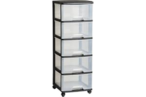 Curver Mensola in plastica, Nero, 37 x 39 x 100 cm