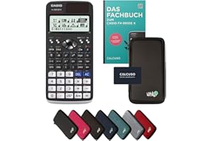 Casio fx-991DE X Incl. Funda Protectora Negro y Libro especializado (128 páginas, DIN A5) – Calculadora científica – Smart Set (Alemán)