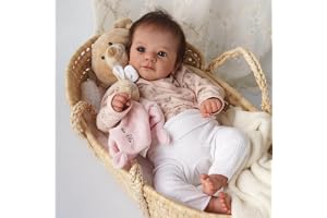 kgniess me Reborn dockor flickor 50 cm Reborn babydocka handgjord nyfödd nyfödd bebis mjuk kropp hon ser ut och känns precis