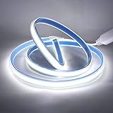 XUNATA Striscia LED COB 220V, Alta Luminosità 360 LED/m, IP65 Impermeabile, Ogni 50 cm di Taglio, Nastri LED Flessibile Luce 