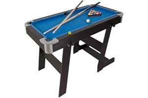 ColorBaby 85437 Table multijeux Pliable, Billard et ping-Pong, 120 x 61 x 73 cm, en Bois, Comprend 2 queues, 16 Boules, 1 Craie, 1 Brosse, 1 Triangle, 2 pelles, 1 Filet et 3 balles, 6 Ans et Plus