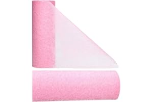 AmaCasa - Runner da tavola in tessuto non tessuto, 23 cm/20 m, motivo floreale (rosa scuro, tessuto non tessuto)