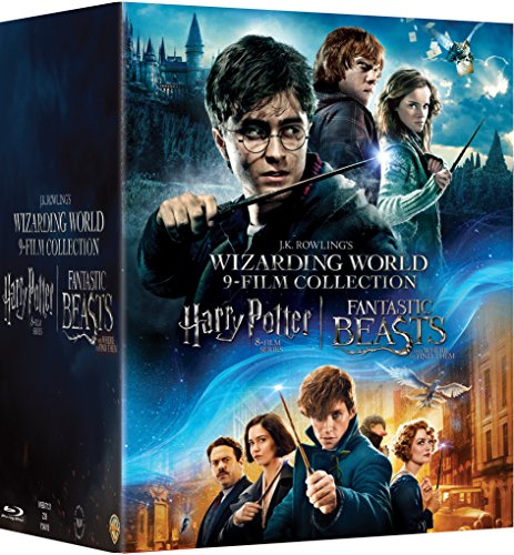 Wizarding World 9-Film Collection - Harry Potter: The Complete 8 Movies Collection (All Parts 1 to 8) + Fantastic Beast and Where to Find Them (9-Disc Box Set)