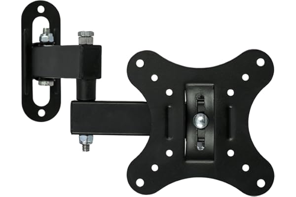 TV Wall Mount Stand for 12 27 Inch LED LCD TVs Universal Monitor Arm Wall Mount Space-Saving TV Corner & Movable Stand Adjustable Monitor Holder for Home & Office