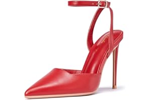 Zhabtuc Donna Elegante Punta A Punta Cinturino alla Caviglia Stiletto Tacco Alto Décolleté 12CM/4.72IN per Matrimonio Sera Festa Lavoro