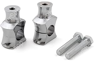 Topteng 1" 25 millimetri Chrome Manubrio Riser morsetto per Harley Fat Boy Dyna Sportster Touring