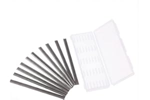 KNOCERY 10 Pièces Lames de Rabot 82mm Carbure de Tungstène (TCT) - Fers de Raboteuse Électrique Réversibles & Universels pour Machines Travail - Accessoire Menuiserie Coupe Bois Dur (Avec Boîte de Rangement)