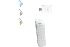 Runesol White Book Light Clip On, Stocking Fillers for Men, 5 LED Rechargeable Reading Light, 3 Eye Protecting Modes for Reading at Night and Books in Bed, USB 80 Hours Charge Portable Clip on Lights