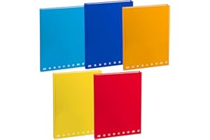 Pigna, Maxi Quaderno Monocromo The Original, con copertina cartonata, interno 1R, righe, 80 g/m², Copertine Assortite,21x29,7 cm, 5.