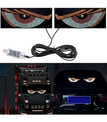 Lot De 2 Lampes LED Dynamiques "œil Du Diable" Pour Voiture - Référence R D9S3 Q6Q6 - Neuves, Pour Customisation Ou Remplacement