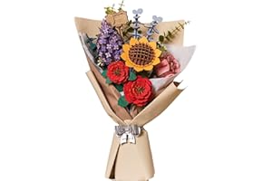 rowood Puzzle 3D, Fleur en Bois, kit de modélisation de Fleurs artificielles à Assembler pour Adultes (Flower Bouquet)