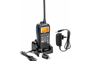 Retevis RM40 Marine Radio with GPS,DSC Distress Call,Mob Alarm,IP67 Waterproof Floating Handheld Radio,NOAA Weather Alert,1500mAh Battery,International Channels,for Boats Sailing Coast Guard (1pack)