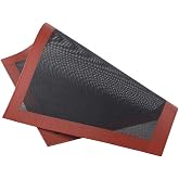 Grill Mat, Perforated Baking Mats, Non-Slip, Washable and Reusable, Perfect for Pizza, Cookies, Bread, Fondant