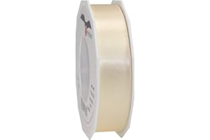 PRÄSENT Prasent C.E. Pattberg Rollo de Cinta de Doble Cara Satinado (25 mm, 25 m, Color Crema