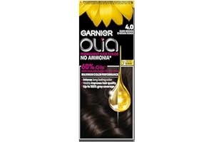 Garnier Olia, No Ammonia Permanent Hair Color With 60% Oils, 4.0 Dark Brown