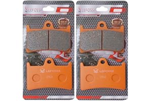 LE LEFOSSI Front Carbon Fiber Brake Pads for Compatible with Yamaha YZF R6 / FZ1 2005-2015 FZ 8 2010-2013 YZF R1 2004-2006 FZ6 (07-09) YZF 600 R 1996-2007 R6 YZF-R6 (99-04) MT09 FA252FF