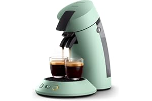 PHILIPS Senseo Original Plus CSA210/80 ekspres do kawy (wybór siły kawy, technologia wzmocnienia kawy, tworzywo sztuczne z recyklingu), pustynny zielony