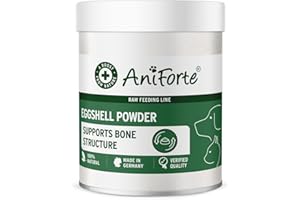 AniForte Egg Shell Powder 250g Calcium for Dogs & Cats - Natural Calcium Source, Supports Bones & Teeth, Egg Shell Powder for Barf, High Bioavailability