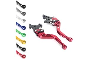 T | TARAZON TARAZON CNC Verstellbare Bremshebel Kupplungshebel für KAWASAKI NINJA ZX6R ZX6RR 00-04 ZX9R 00-03 ZX10R 04-05 ZX12R 00-06 ZZR600 05-08 Z1000 03-06 Versys 1000 12-14