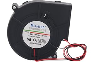 TOPINCN Ventilatore a turbina a doppia sfera a turbina CC 12 V 2,94 A