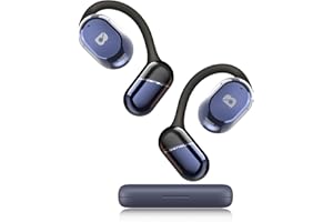 BADENBURG OPENBEAT 1 Open Ear Bluetooth 5.3 Kabellose Kopfhörer，50H+ Wiedergabe, leistungsstarker 16,5-mm-Titantreiber, IPX5 wasserdicht, 4-Mic ENC, Komfort und Hörschutz(Blau)