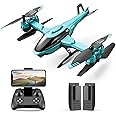 4DRC V10 Remote Control Helicopter, Drone with 1080P Camera, 2.4GHz Aircraft Indoor Flying Toy with High&Low Speed Mode, Altitude Hold,2 Modular Battery for 30 Min Play Boys Girls